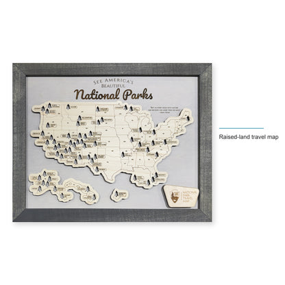 National Park Travel Map Charcoal No Timeline — style-labeled photo [MC20261006 q0389 cef8c86817ad]