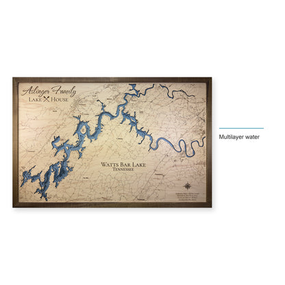 Watts Bar Lake Wood Map — style-labeled photo [MC20261006 q0476 f1c5b965853e]
