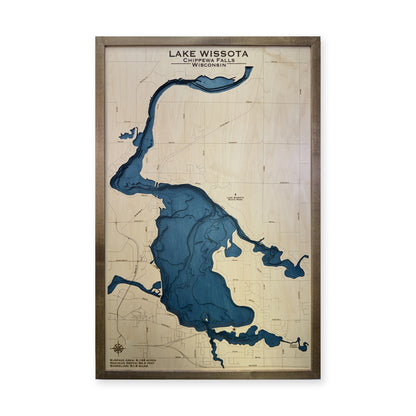 Lake Wissota Wood Map — Multilayer water main photo [MC20261006 q0478 1de991579065]
