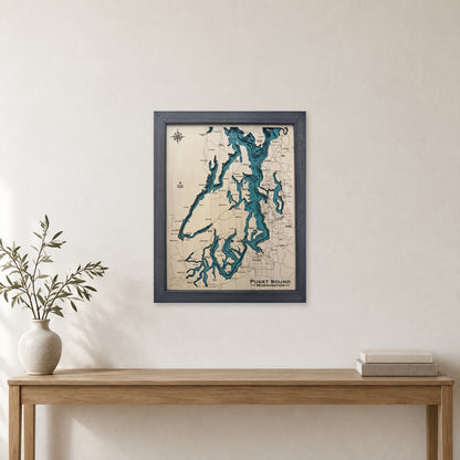 Puget Sound Washington Multilayer Wood Map — room mockup [MC20261006 q0653 ce2a9d9fc961]