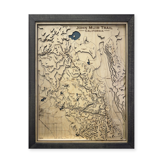 John Muir Trail, California Topographic Wood Map — plain-background photo [MC20261006 q0662 adc01ad8c17a]