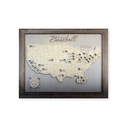 Professional Baseball Stadium Travel Map — plain-background photo [MC20261006 q0684 c05960e45bc2]