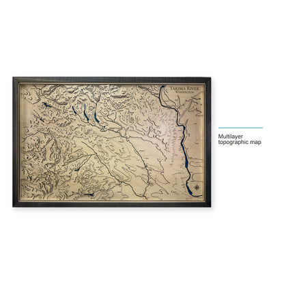 Yakima River, Washington Topographic Wood Map — style-labeled photo [MC20261006 q0747 09ffb043a0c7]