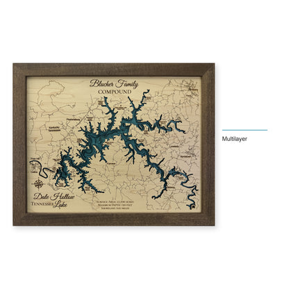 Dale Hollow Lake Wood Map — style-labeled photo [MC20261006 q0769 c1c6facbcc5f]