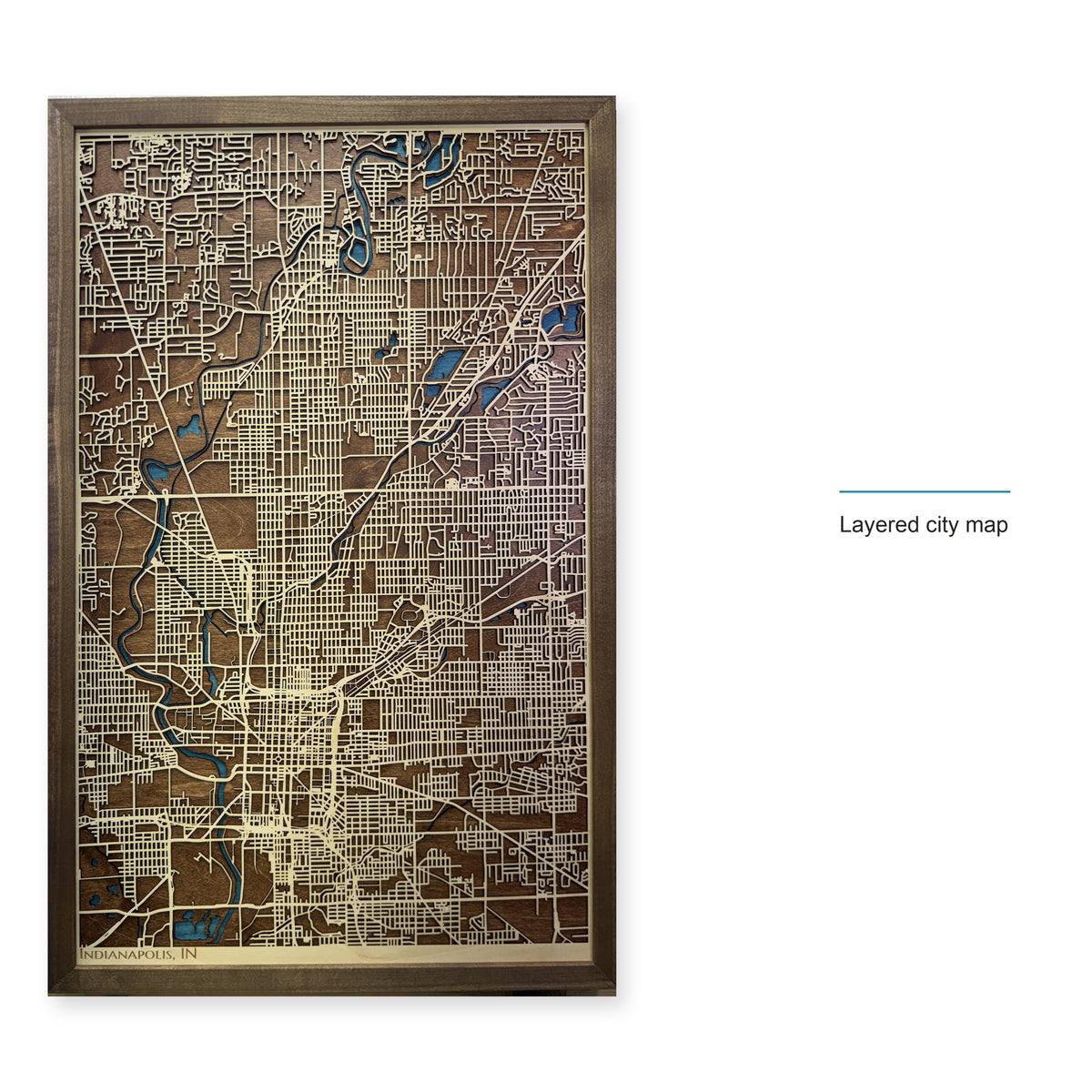 Indianapolis, Indiana Wood City Map — style-labeled photo [MC20261006 q0781 c99efa8c1f99]