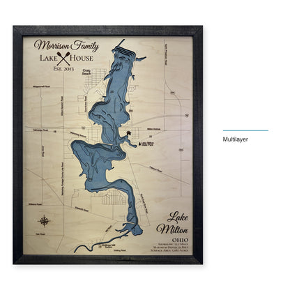 Lake Milton, Ohio, Wood Map — style-labeled photo [MC20261006 q0788 7bc4788199e6]