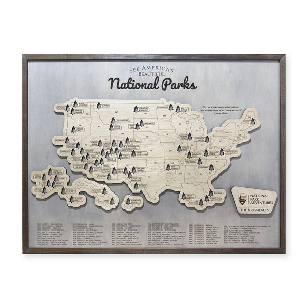 National Park Travel Map — plain-background photo [MC20261006 q0816 cf91547e42e8]