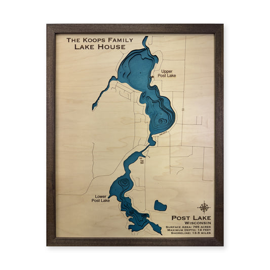 Post Lake Wood Map — plain-background photo [MC20261006 q0820 2246c1ce587d]