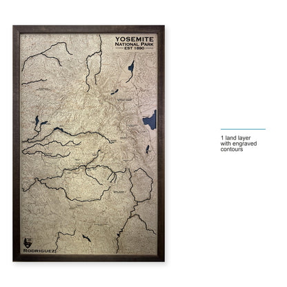Yosemite National Park Wood Map — style-labeled photo [MC20261006 q1141 42a98d815375]