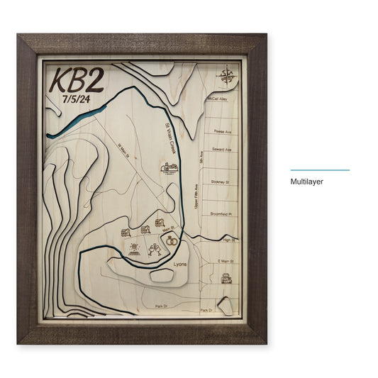 Lyons, Colorado Topographic Wood Map — style-labeled photo [MC20261006 q1187 5a6aac84db0e]