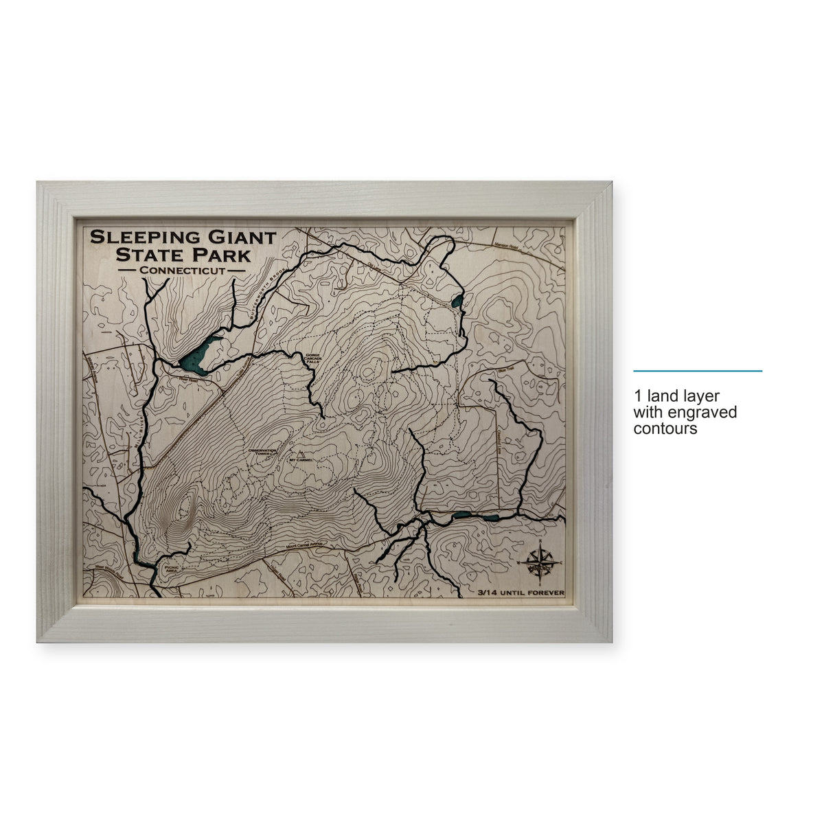 Sleeping Giant State Park Wood Map — style-labeled photo [MC20261006 q1199 b723651e91d9]