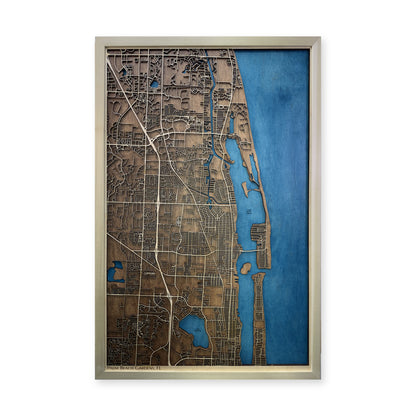 Palm Beach Gardens, Florida Wood City Map — plain-background photo [MC20261006 q1285 6da4a13134ad]