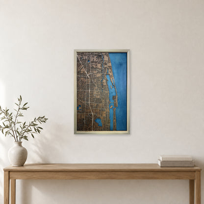 Palm Beach Gardens, Florida Wood City Map — room mockup [MC20261006 q1285 5dbca17c9843]