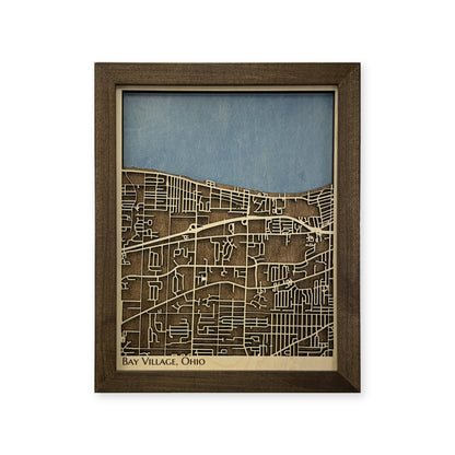 Bay Village, Ohio Wood City Map — plain-background photo [MC20261006 q1362 a786da419a0d]