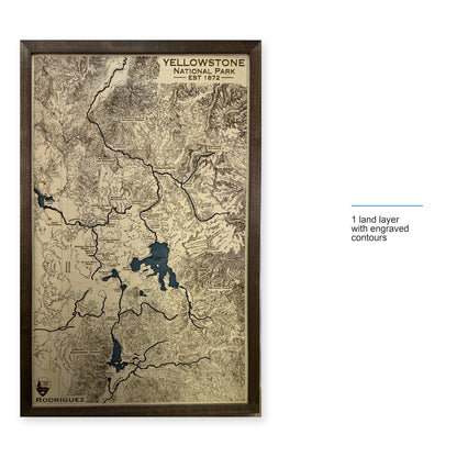 Yellowstone National Park Wood Map — style-labeled photo [MC20261006 q1429 53d9e4689c95]
