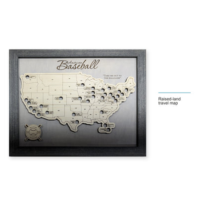 Professional Baseball Stadium Travel Map — style-labeled photo [MC20261006 q1441 d5cd437a364a]