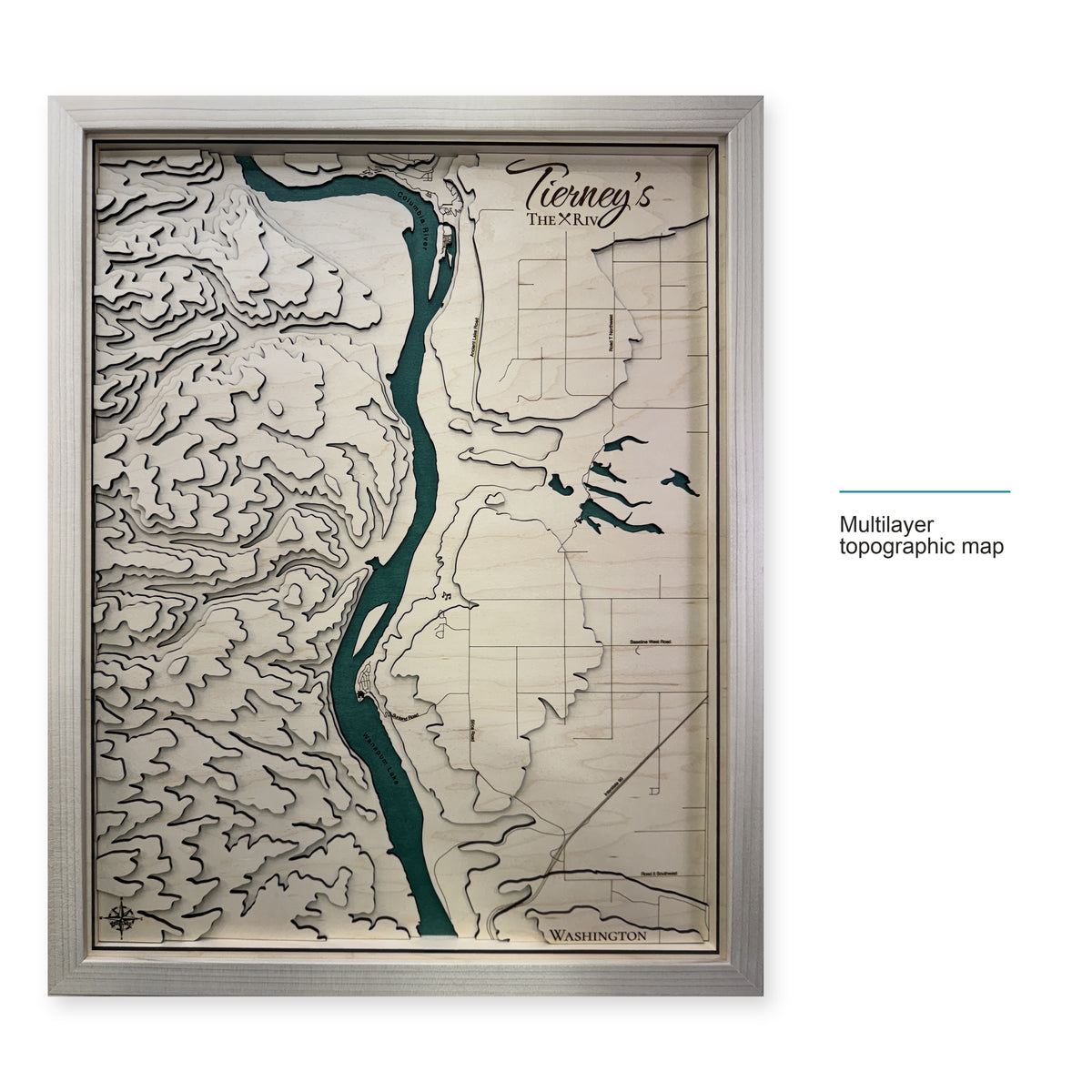 Columbia River, Washington Topographic Wood Map — style-labeled photo [MC20261006 q1465 6cb888e66844]
