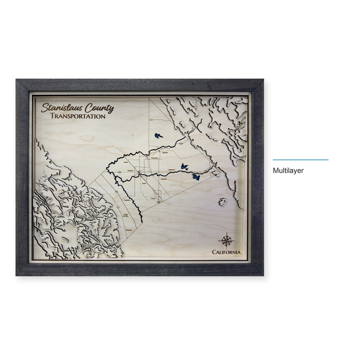 Stanislaus County, California Topographic Wood Map — style-labeled photo [MC20261006 q1490 880c800ace7f]