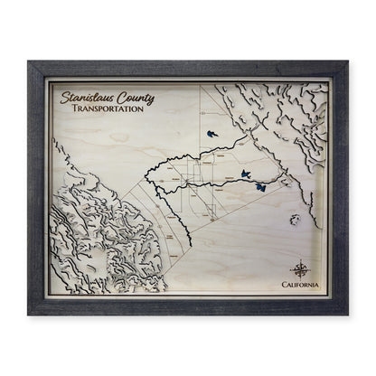 Stanislaus County, California Topographic Wood Map — plain-background photo [MC20261006 q1490 8ea971ed4062]