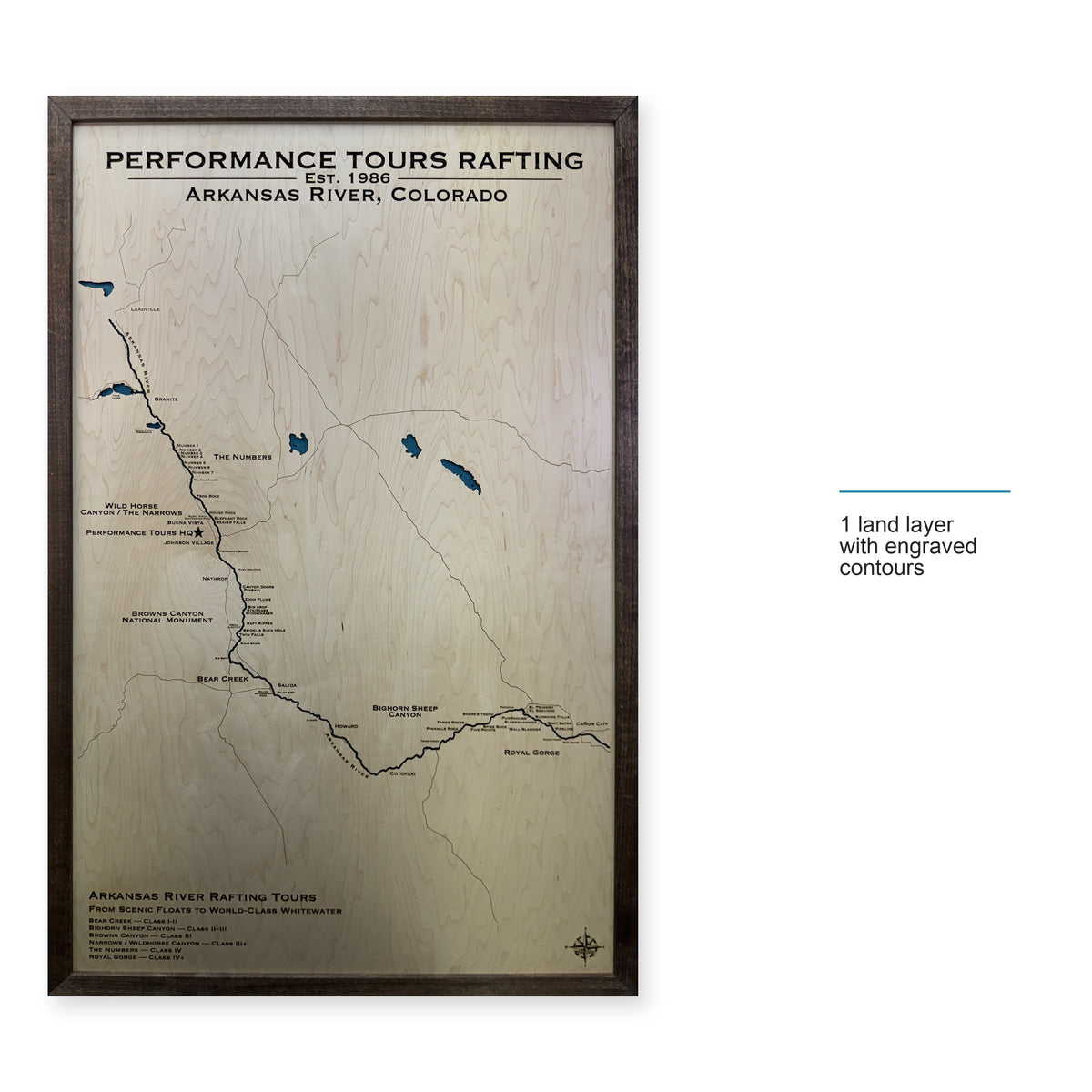 Arkansas River, Colorado Topographic Wood Map — style-labeled photo [MC20261006 q1554 9a39d35ce49f]