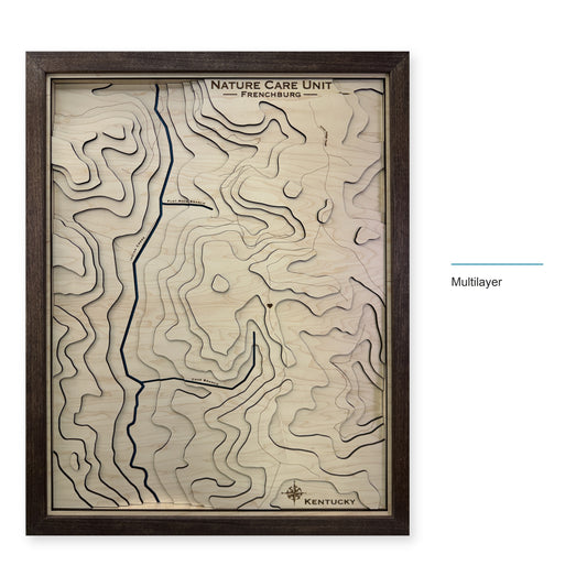 Frenchburg, Kentucky Topographic Wood Map — style-labeled photo [MC20261006 q1605 0e0931578835]