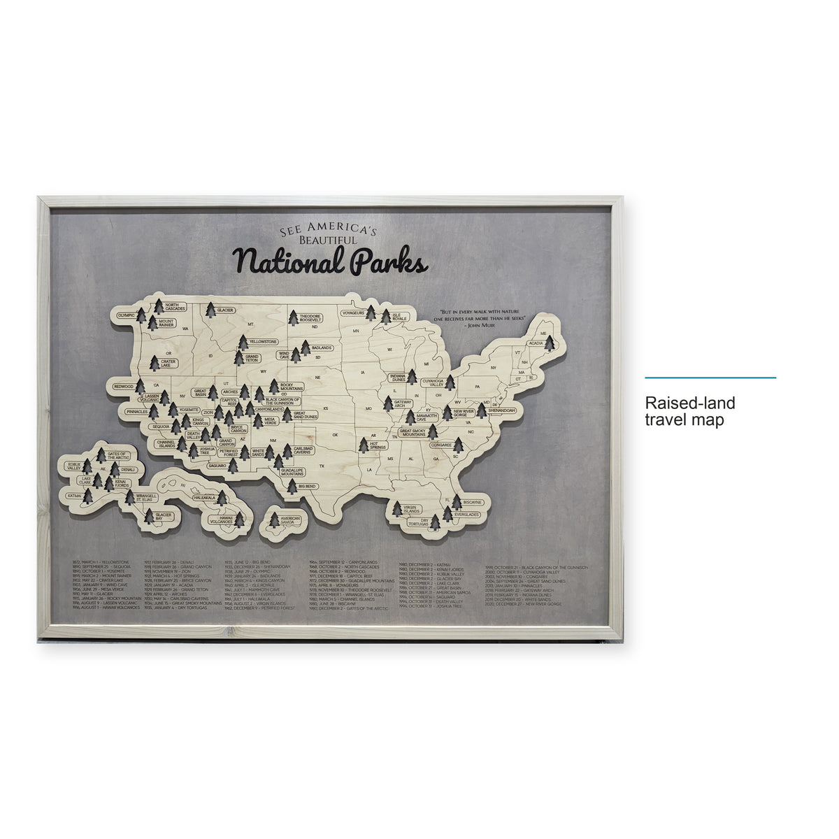 National Park Travel Map — style-labeled photo [MC20261006 q1610 ee7a3528a51b]