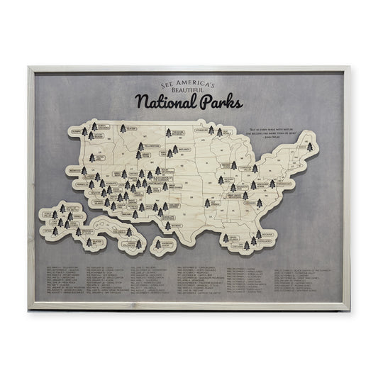 National Park Travel Map — plain-background photo [MC20261006 q1610 8a3e534180a0]
