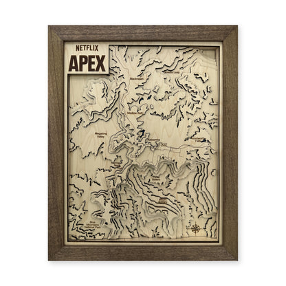 Blue Mountains National Park, Australia Topographic Wood Map — plain-background photo [MC20261006 q1652 17b60ab55944]