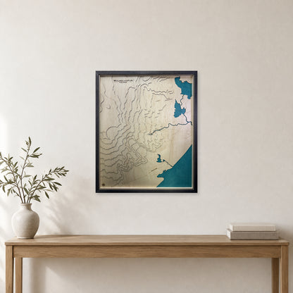 Mulagljufur, Iceland Topographic Wood Map — room mockup [MC20261006 q1669 19441b6b4f12]