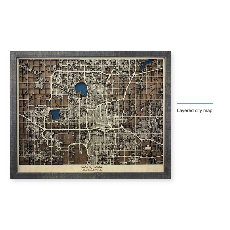 Oklahoma City, Oklahoma Wood City Map — style-labeled photo [MC20261006 q1706 eff88591ed37]