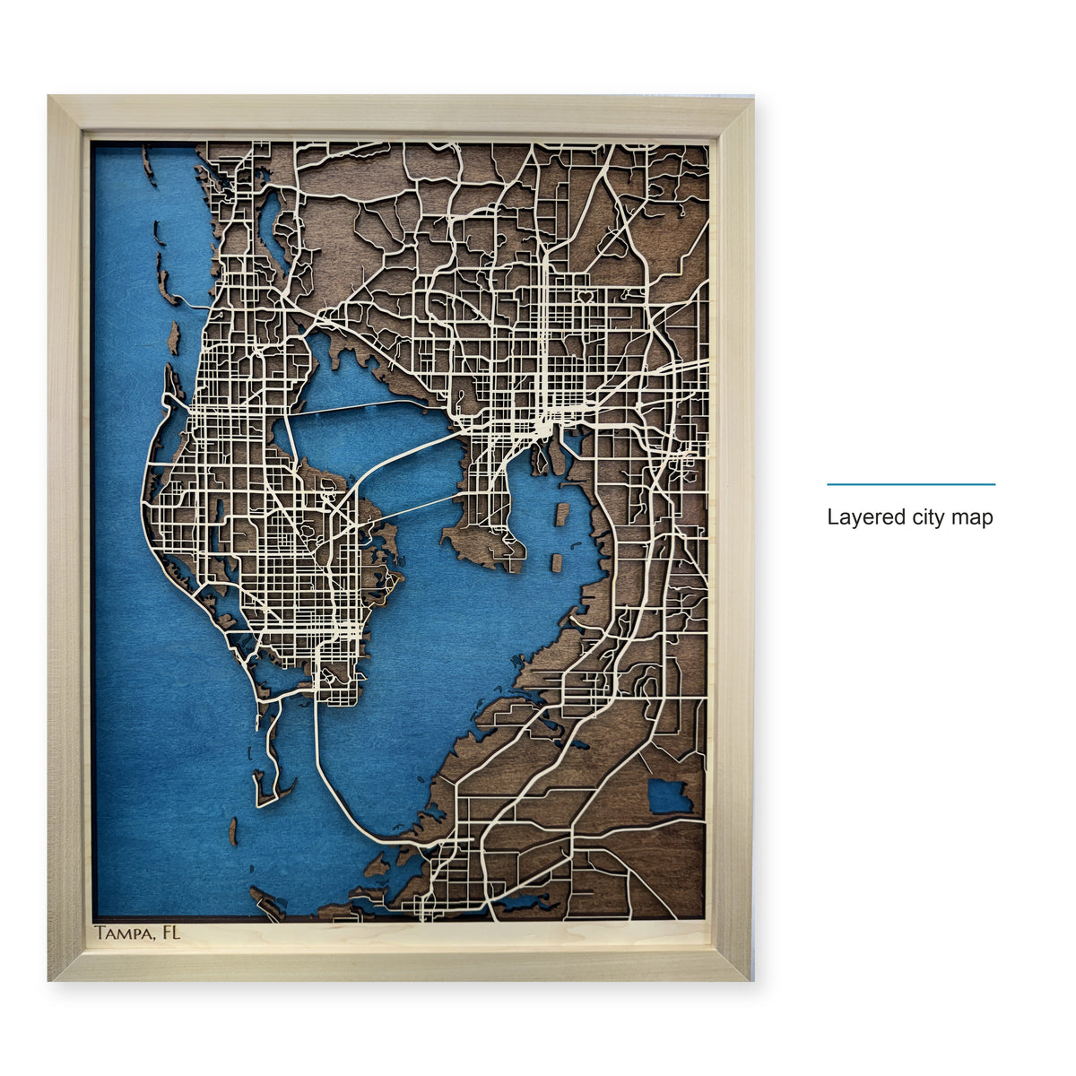 Tampa Bay, FL Wood Map — style-labeled photo [MC20261006 q1723 25018e3374bc]