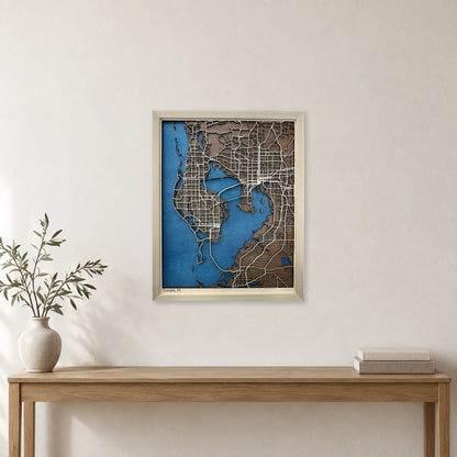 Tampa Bay, FL Wood Map — room mockup [MC20261006 q1723 bcef66db6c8b]