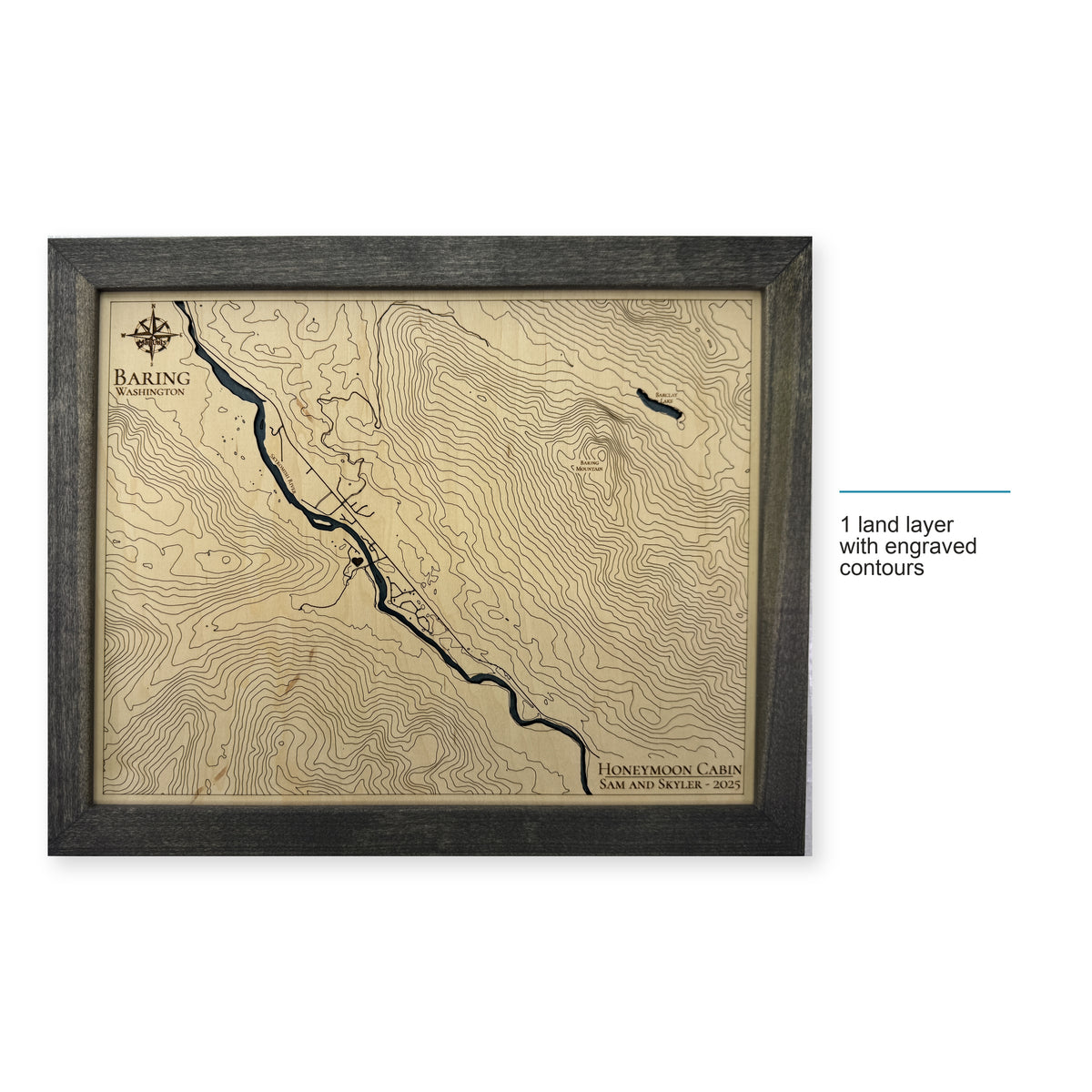 Baring, Washington Topographic Wood Map — style-labeled photo [MC20261006 q1729 0c1ae1146022]