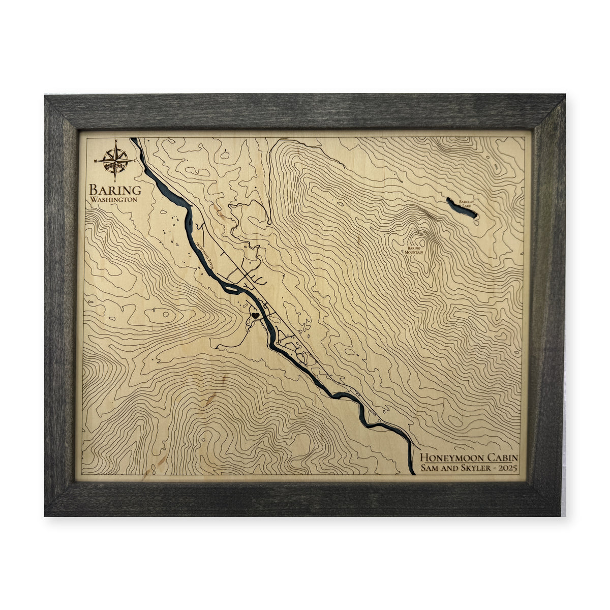 Baring, Washington Topographic Wood Map — plain-background photo [MC20261006 q1729 1ba4efe0dc10]