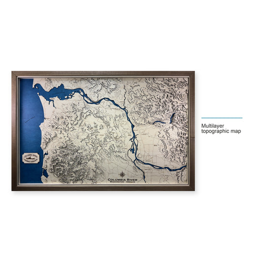 Columbia River, Washington and Oregon Topographic Wood Map — style-labeled photo [MC20261006 q1739 8e02148ccad9]