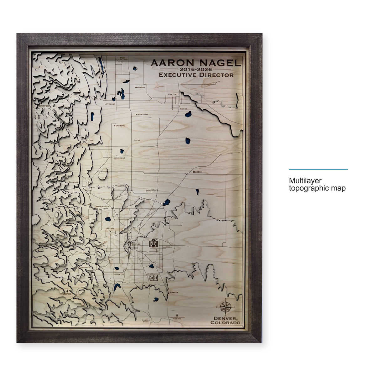 Denver, Colorado Topographic Wood Map — style-labeled photo [MC20261006 q1787 ddeba70a1eec]