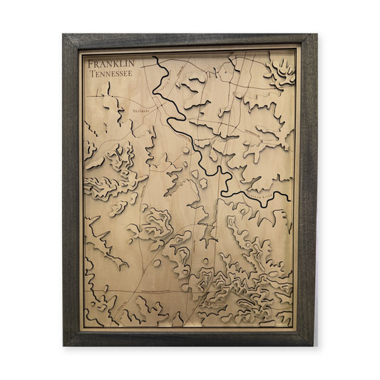 Franklin, Tennessee Topographic Wood Map — plain-background photo [MC20261006 q1799 bb67de840328]