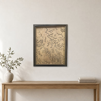 Franklin, Tennessee Topographic Wood Map — room mockup [MC20261006 q1799 ada6adeff8d2]