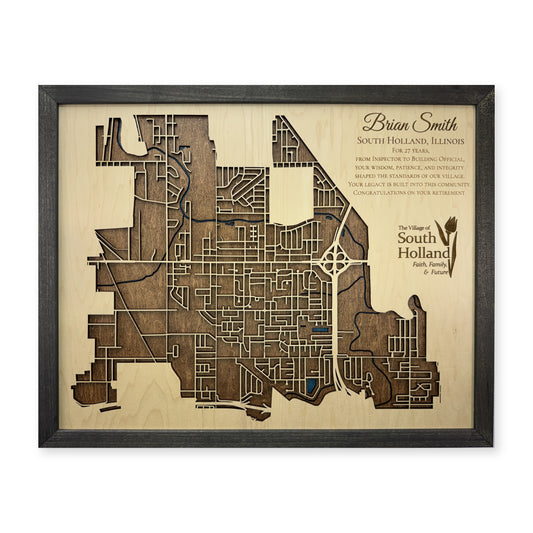 South Holland, Illinois Wood City Map — plain-background photo [MC20261006 q1910 9d07cfb9e112]
