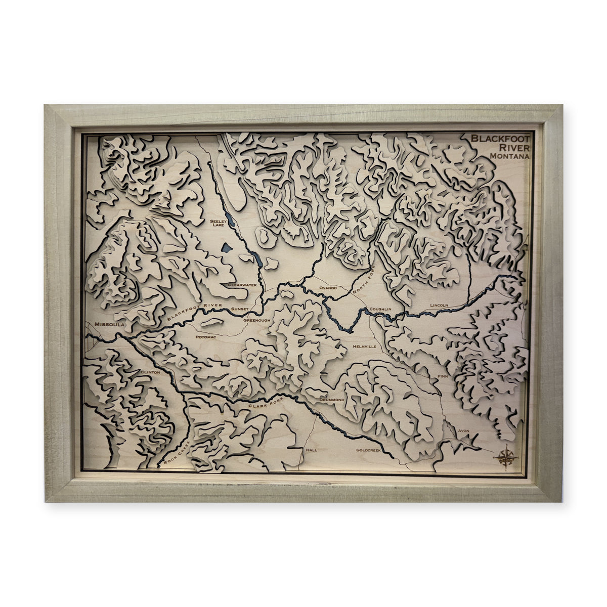 Blackfoot River, Montana Topographic Wood Map — plain-background photo [MC20261006 q1915 a2a4bfac32e9]
