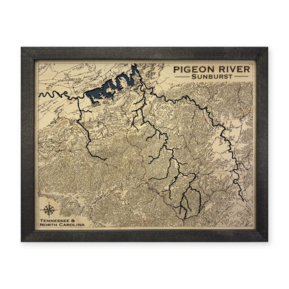 Pigeon River, Tennessee and North Carolina Topographic Wood Map — plain-background photo [MC20261006 q2078 9d7e75c25693]