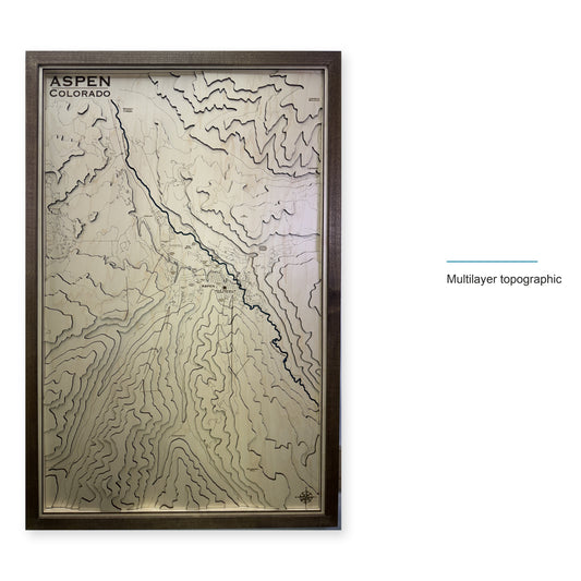 Aspen, Colorado Topographic Wood Map — style-labeled photo [MC20261006 q2408 ab716f127c3f]