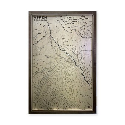 Aspen, Colorado Topographic Wood Map — plain-background photo [MC20261006 q2408 4dc3e300a312]