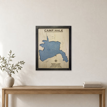 Deer Lake, Washington Wood Map — room mockup [MC20261006 q2828 acb24b3181f1]