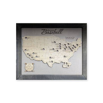 Professional Baseball Stadium Travel Map — plain-background photo [MC20261006 q2893 61f7d79eb3a4]