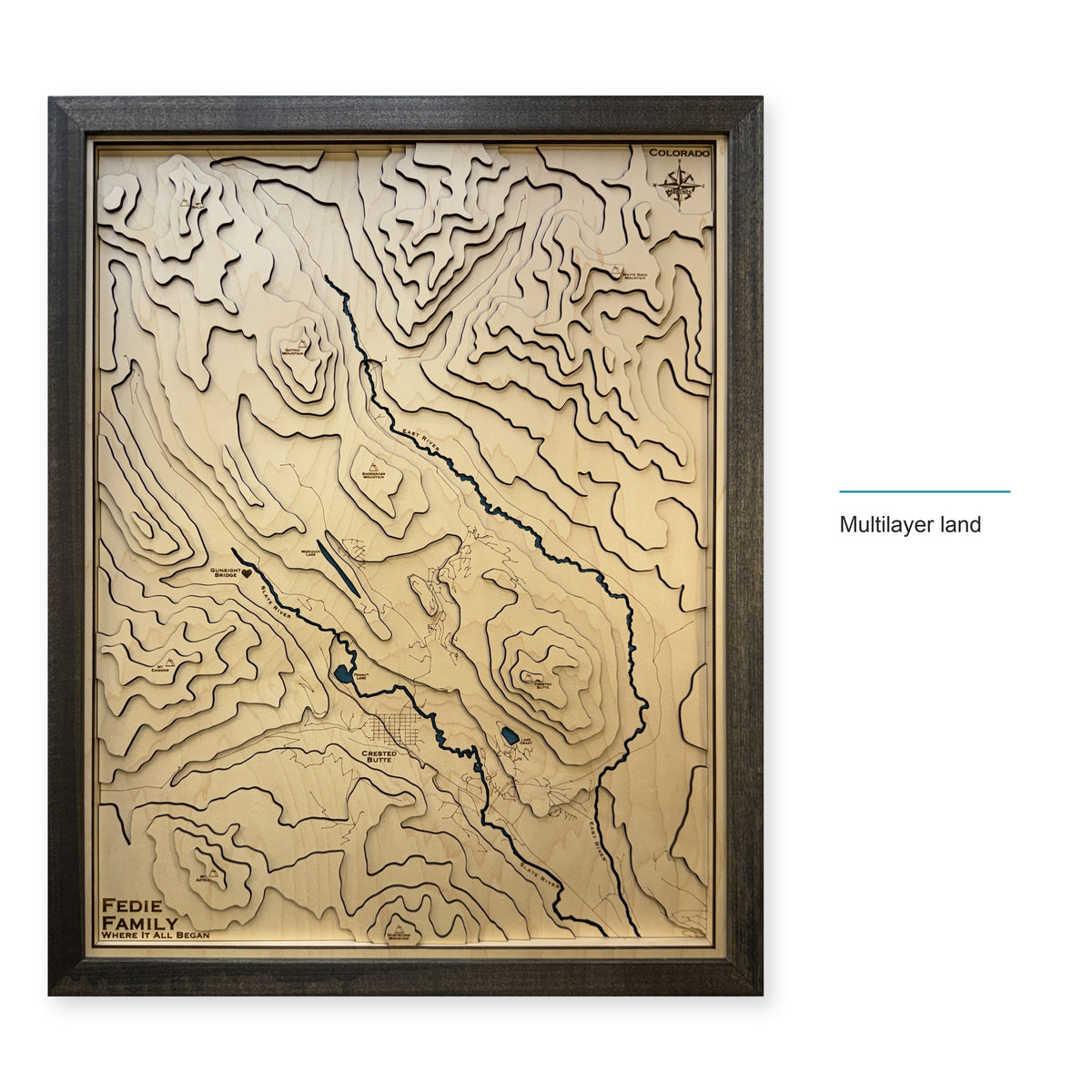 Crested Butte, Colorado Topographic Wood Map — style-labeled photo [MC20261006 q2933 534741b40b10]