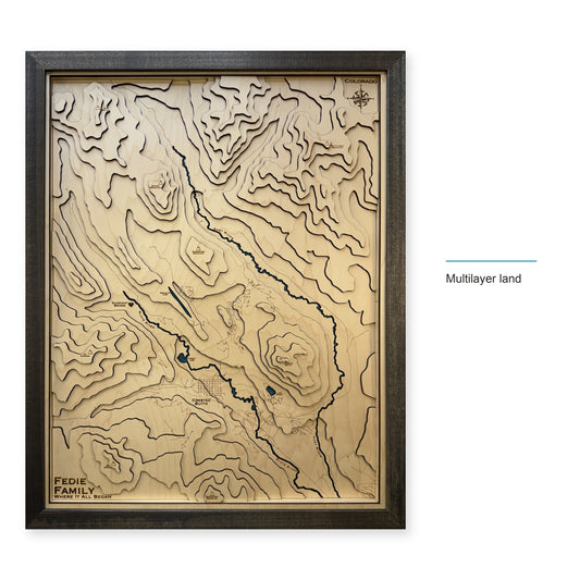 Crested Butte, Colorado Topographic Wood Map — style-labeled photo [MC20261006 q2933 534741b40b10]