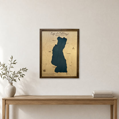 Lago di Caldonazzo, Trento, Italy Wood Map — room mockup [MC20261006 q2937 7da93f3238b6]
