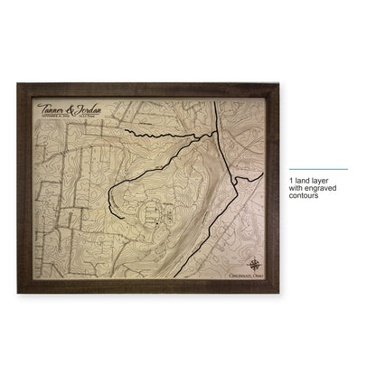 Ault Park, Cincinnati, Ohio Topographic Wood Map — style-labeled photo [MC20261006 q3027 9d2194ab3599]