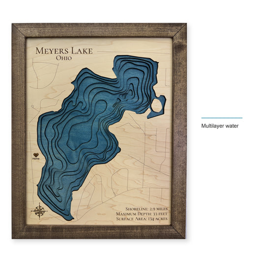 Meyers Lake, Ohio Wood Map — style-labeled photo [MC20261006 q3233 5aa76305cfcd]